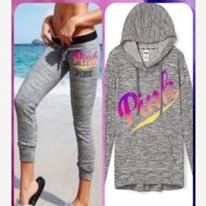 Pink Victoria’s Secret rainbow ombré  set